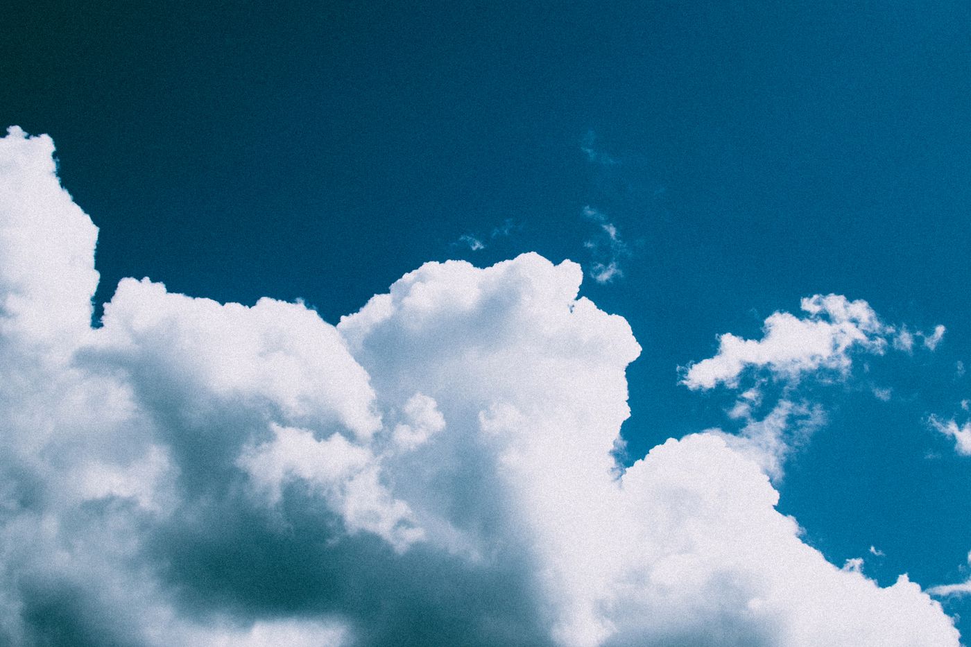 Clouds in a blue sky