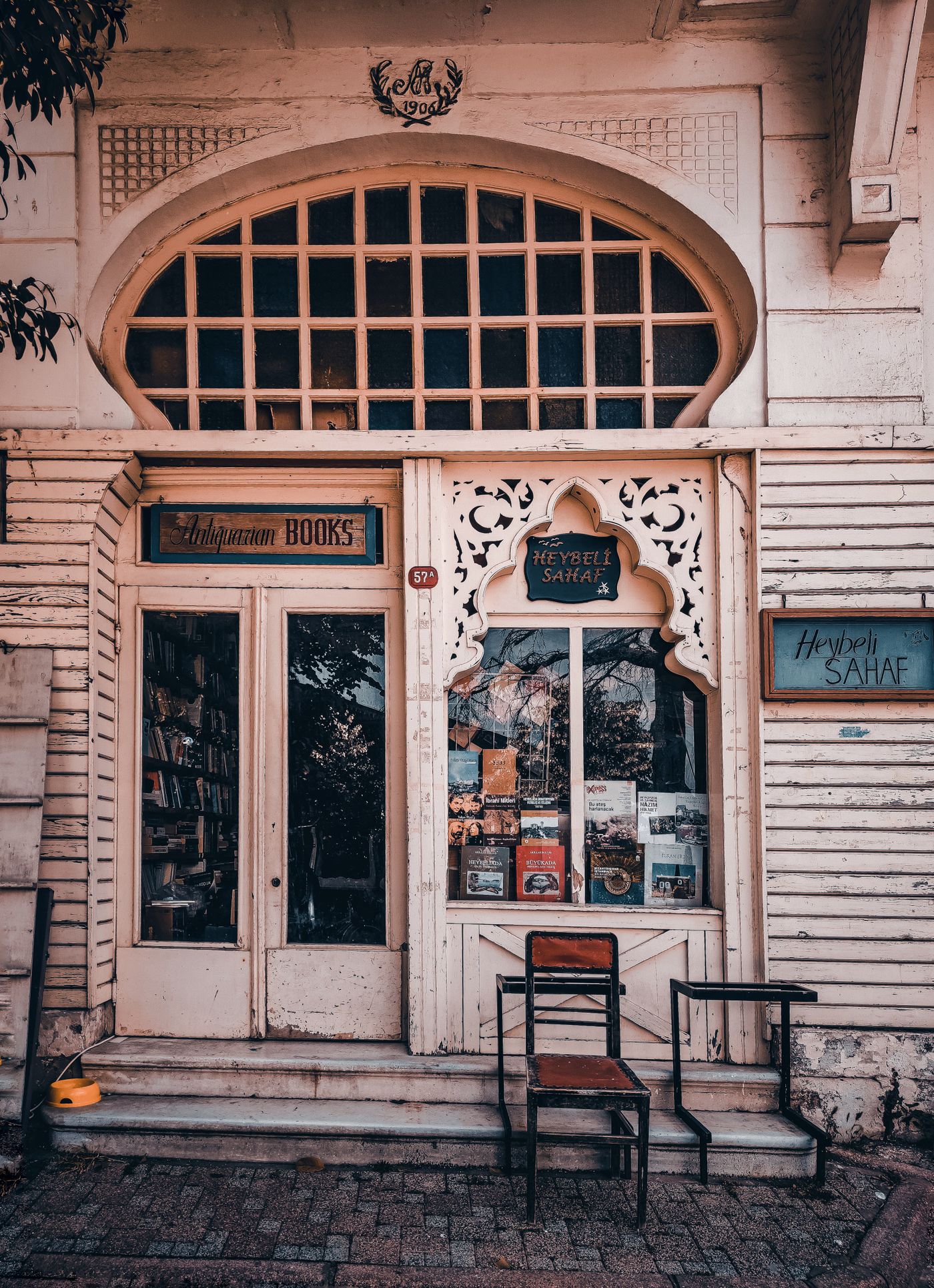 Second-hand books in a bookshop