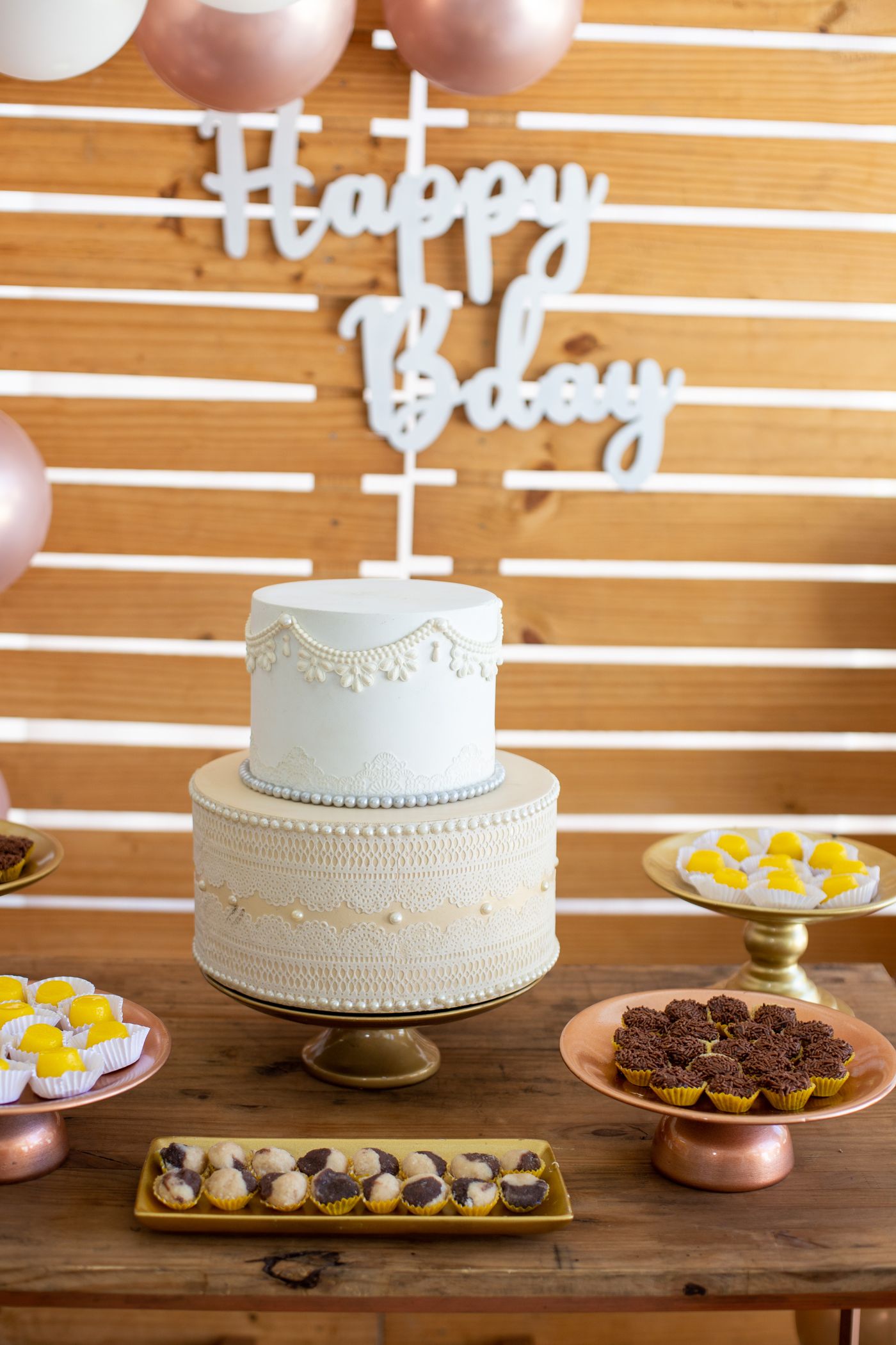 Birthday cake on a table