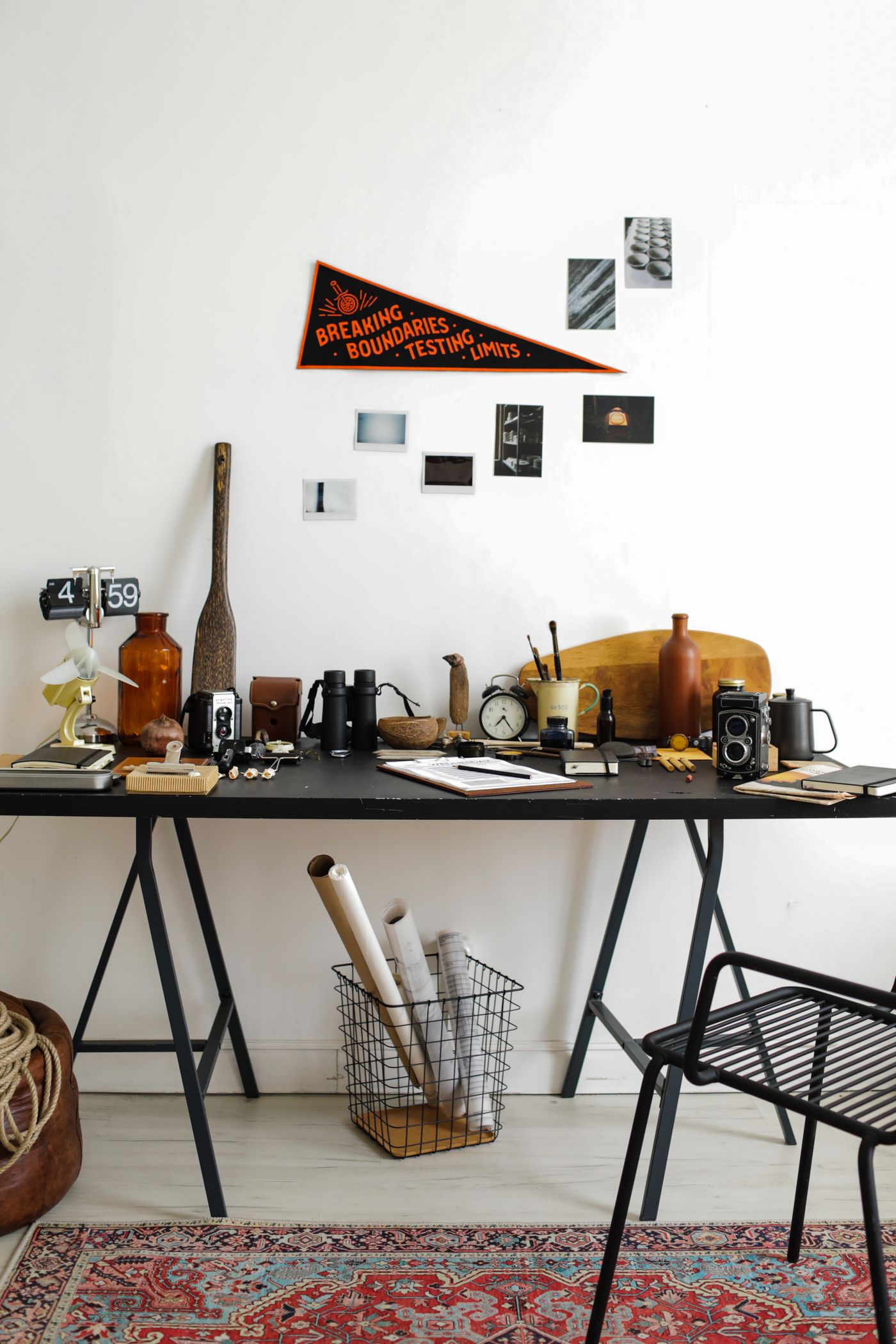 A compact desk at home